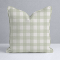 Juliet's Garden Pistachio Gingham Throw Pillow - Lemon Park