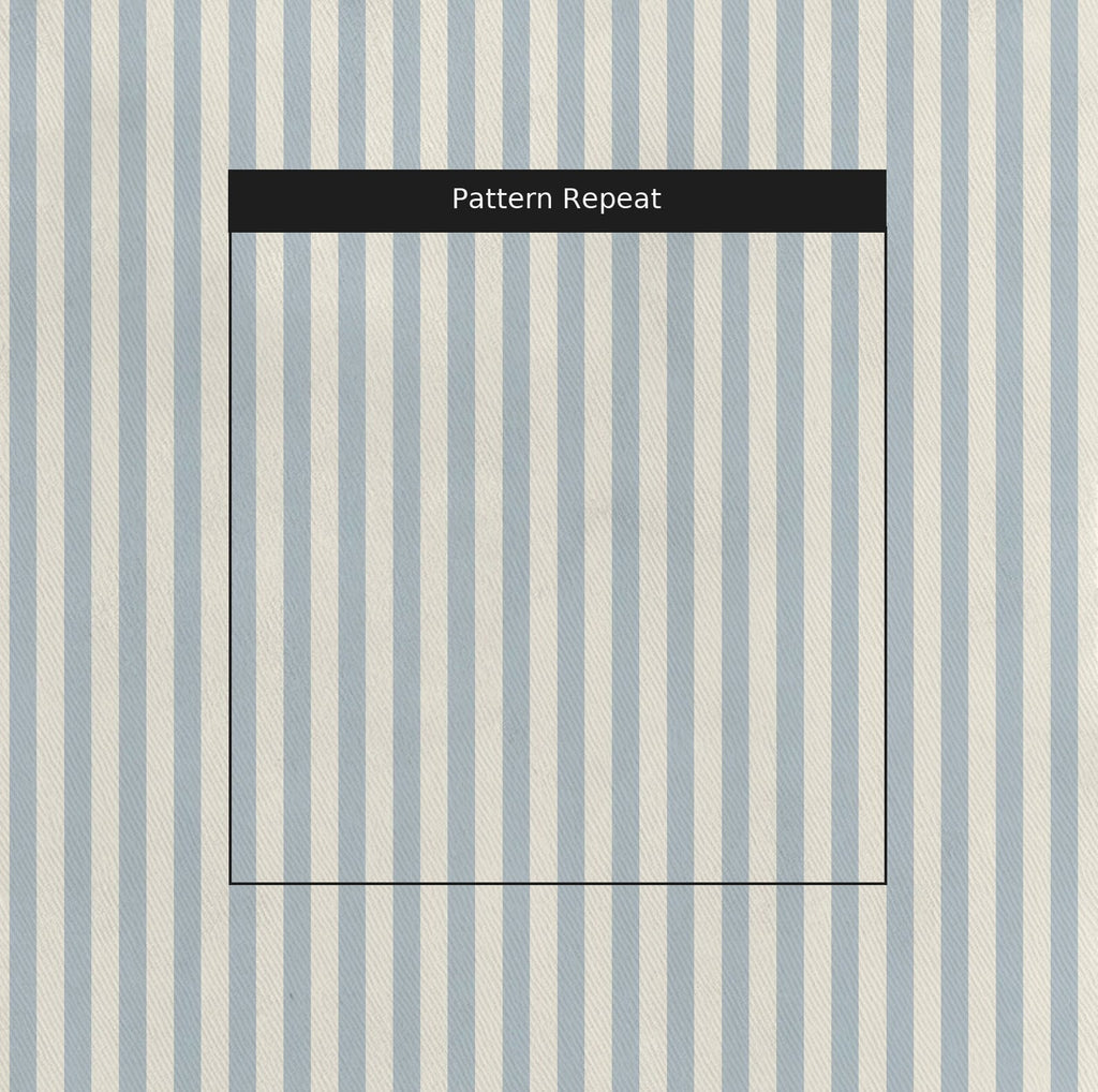 Juliet's Garden Robin Blue Stripe - Fabric