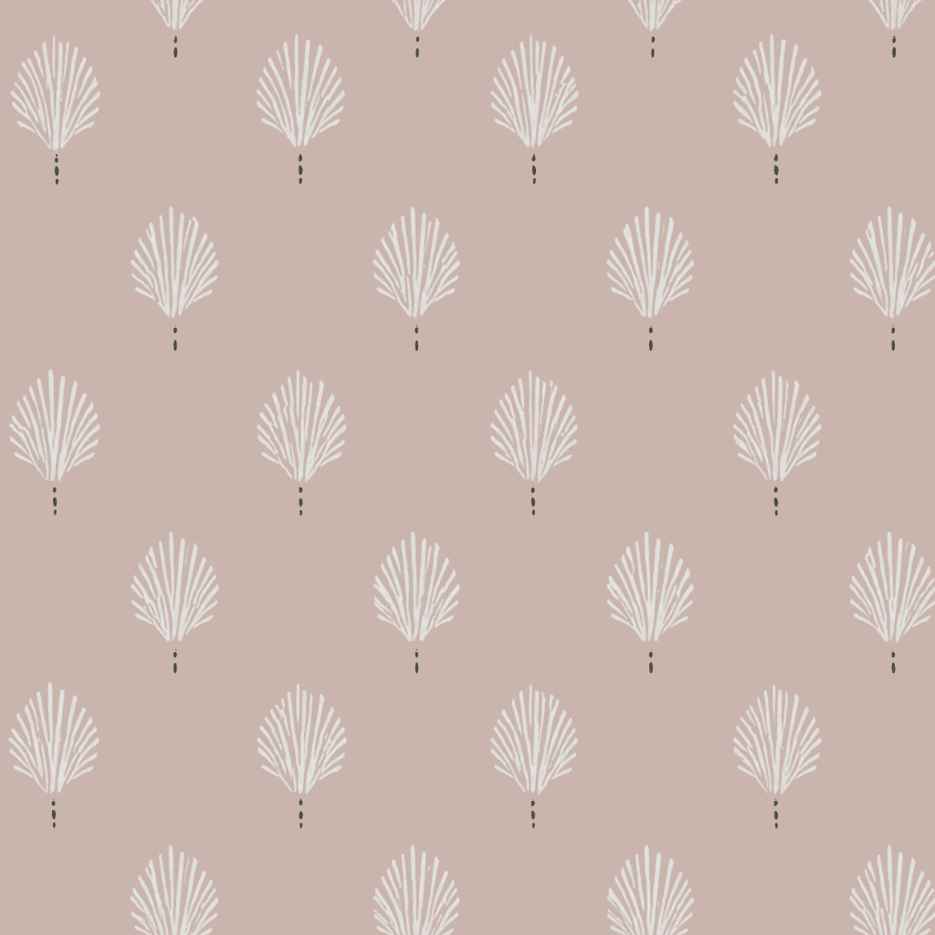 Loose Stems Petaline Block Print Wallpaper