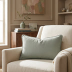 The Silk Garden Sage Throw Pillow